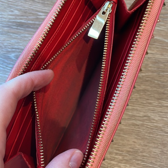 EUC Christian Louboutin spiked zip long wallet - full multicolor spikes around - Picture 9 of 15